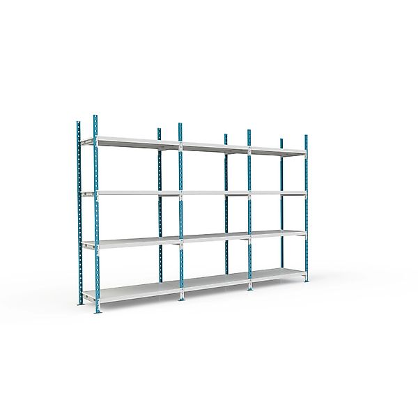 PROREGAL Fachbodenregal Maximus Pro HxBxT 240 x 100 x 40 cm 4 Ebenen Metall günstig online kaufen