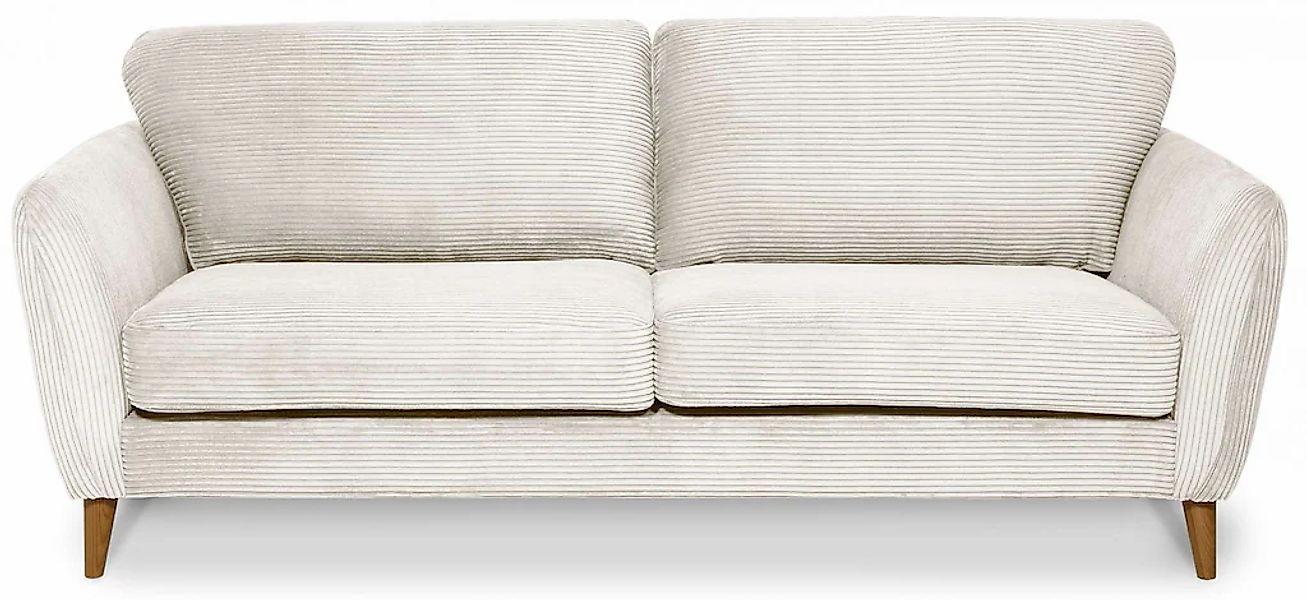 Home affaire 3-Sitzer "MARSEILLE 3er Sofa 206 cm, Cord, Flachgewebe, Strukt günstig online kaufen
