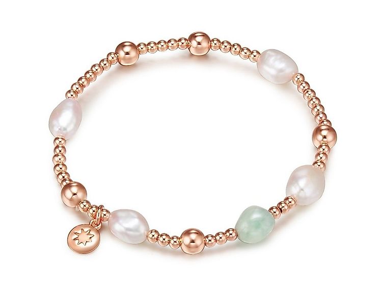 Lulu & Jane Perlenarmband roségold, Metall-Legierung günstig online kaufen
