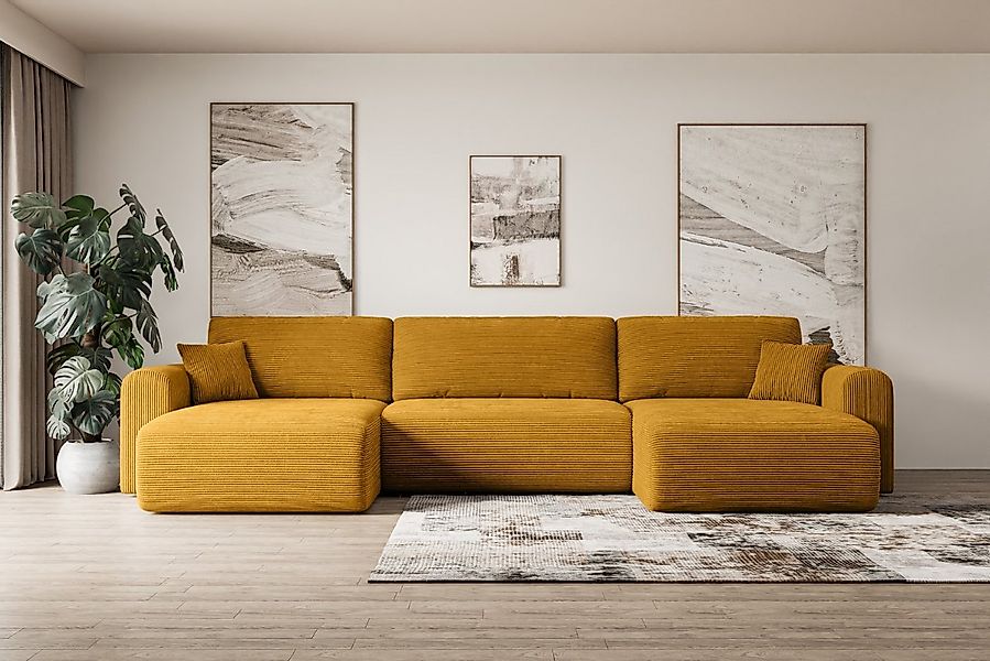 ALTDECOR Wohnlandschaft ORRO-U, Couch mit Schlaffunktion, Wohnzimmer - Wohn günstig online kaufen