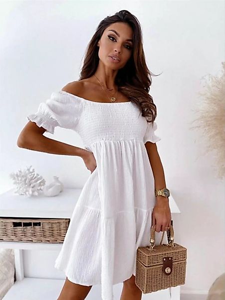 KIKI Strandkleid Sommer rückenfreies trägerloses langes Kleid günstig online kaufen