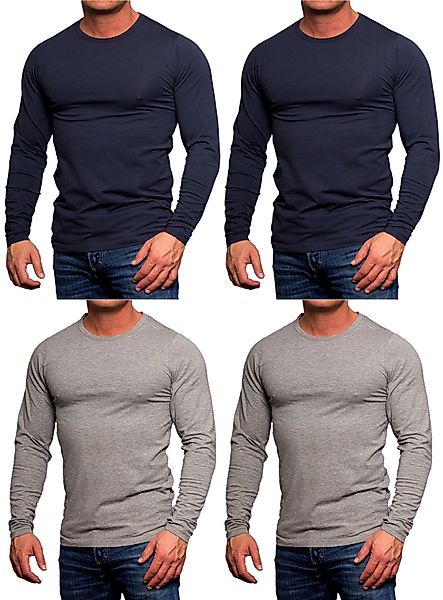 Jack & Jones Langarmshirt (4er-Pack) Basic günstig online kaufen