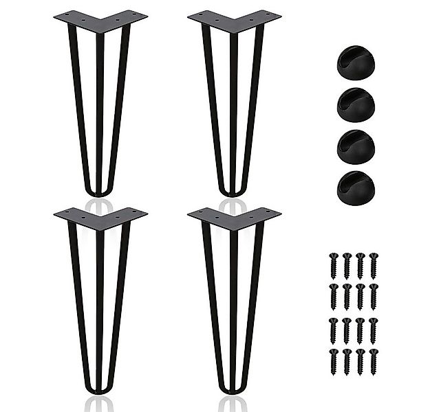 Clanmacy Tischbein 4x Tischbeine Hairpin Legs für Kommode - 15-72cm günstig online kaufen