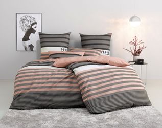 H.I.S Bettwäsche "Majoran" 2 Stk. tlg. gestreifte Bettwäsche in verschieden günstig online kaufen