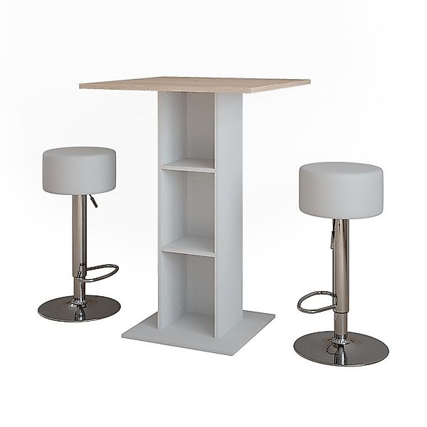Vicco Bartisch Repose, Weiß/Sonoma/Weiß, 75 x günstig online kaufen