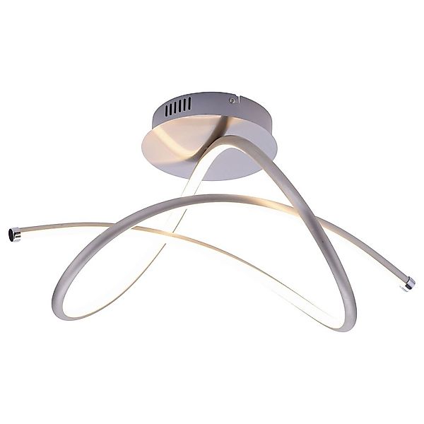 LED Deckenleuchte Violetta aus Metall in Silber günstig online kaufen