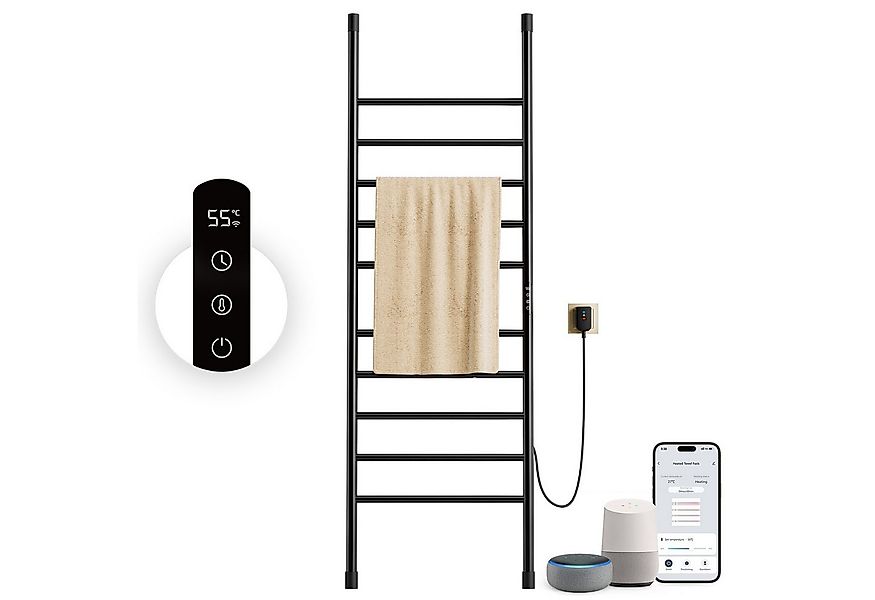 Oihpaw Elektrischer Badheizkörper Smart WiFi Handtuchheizkörper mit Touch-S günstig online kaufen