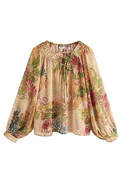 Next Langarmbluse Transparente langärmelige Schluppenbluse (1-tlg) günstig online kaufen