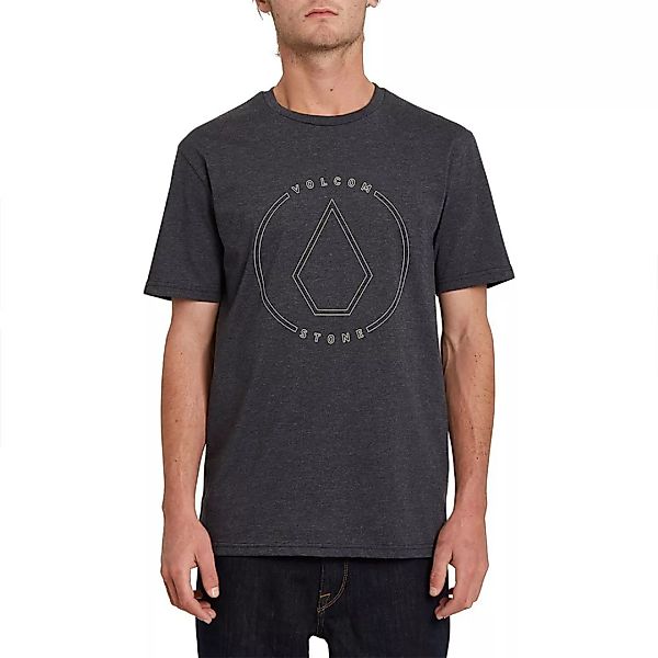 Volcom Rim Stone Heather Kurzärmeliges T-shirt XS Heather Black günstig online kaufen