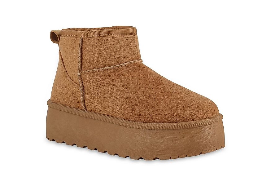 VAN HILL 840733 Plateaustiefelette Damen Warm Gefütterte Plateau Boots Bequ günstig online kaufen