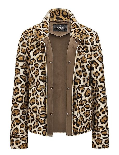 Milestone Fellimitatjacke MSHarmless leo Kurzhaar-Kunstpelz Jäckchen mit Le günstig online kaufen