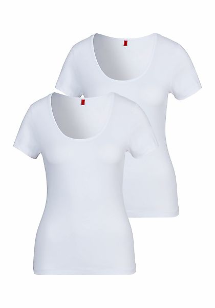 HUGO Underwear T-Shirt "TWIN" Packung, 2er-Pack, 2 Stk. tlg. mit vertikalem günstig online kaufen
