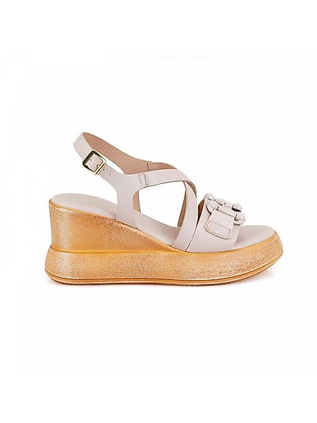 Desa Damen-Keilsandalen aus Leder – Plateauabsatz, atmungsaktiv Sandale günstig online kaufen