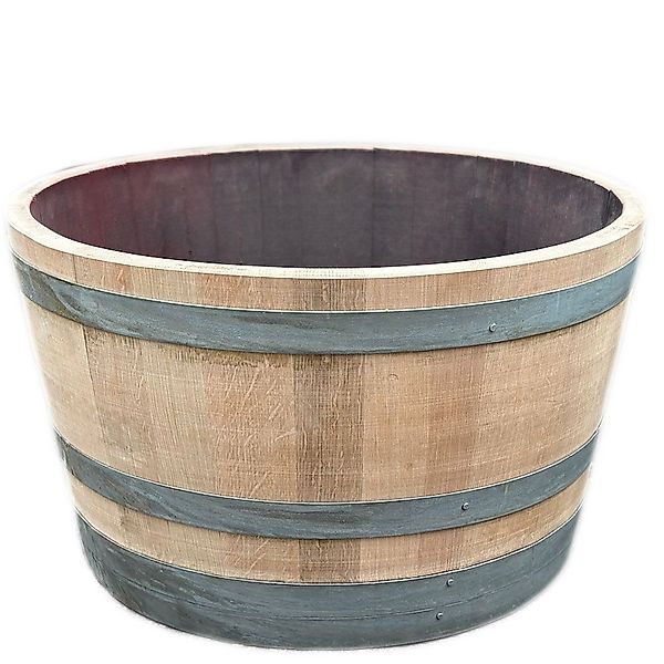 Temesso Pflanzkübel D70cm - GESCHLIFFENES Weinfass günstig online kaufen