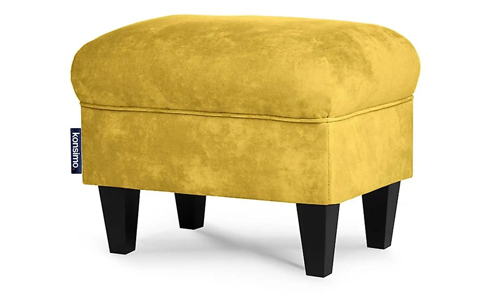 KONSIMO Hocker  Miles ¦ gelb ¦ Maße (cm): B: 55 H: 42 Polstermöbel > Hocker günstig online kaufen