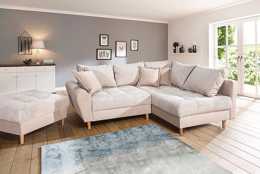 Home affaire Ecksofa Rice L-Form, B: 223 cm - OTTO. Verlässliche Qualität., günstig online kaufen