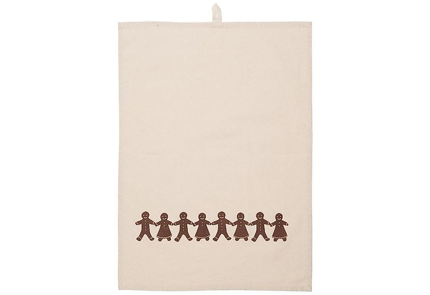 Ib Laursen Geschirrtuch Stillenat, Farbe: Naturfarben, Motiv: Lebkuchenmänn günstig online kaufen