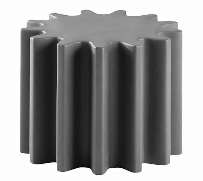 Couchtisch Gear plastikmaterial grau /Hocker - Slide - Grau günstig online kaufen