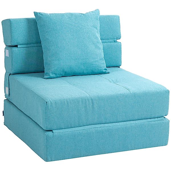 HOMCOM Sessel Einzelsofa mit Kissen, Klappsessel, günstig online kaufen