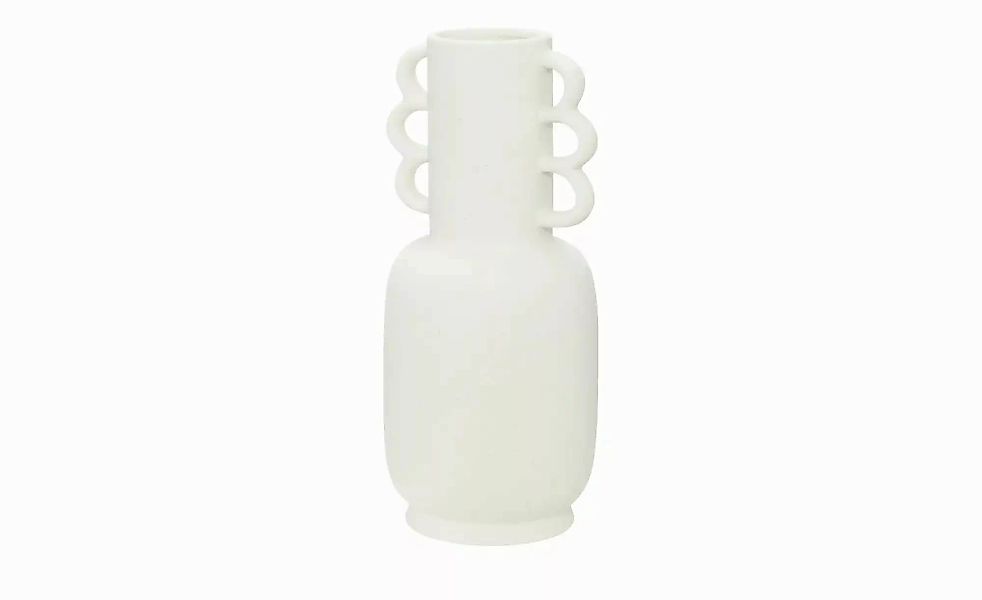 HOME STORY Vase   ¦ weiß ¦ Porzellan ¦ Maße (cm): H: 26,3  Ø: 12 Accessoire günstig online kaufen