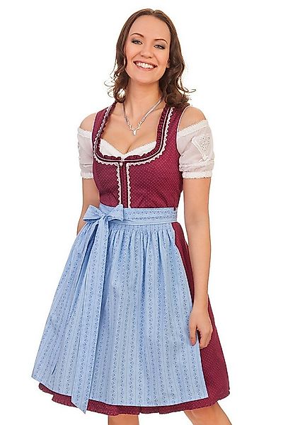 Alpenfee Tracht Dirndl Midi Dirndl 2tlg. - YVONNA - beere günstig online kaufen