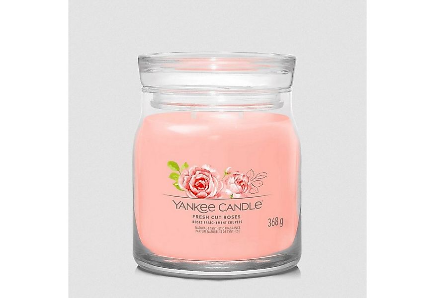 Yankee Candle Duftkerze Fresh Cut Roses im mittelgroßen Signature Glas mit günstig online kaufen