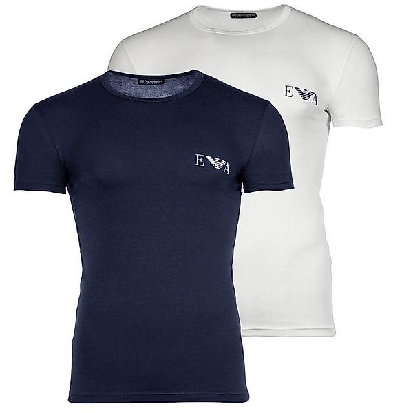 Emporio Armani T-Shirt Herren T-Shirt, 2er Pack - BOLD MONOGRAM, Kurzarm, ( günstig online kaufen