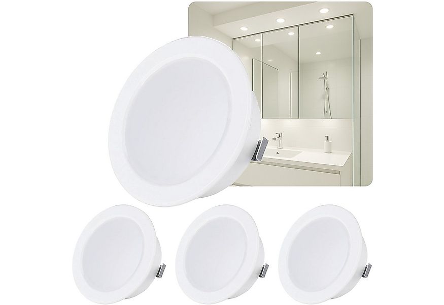 Sweet LED LED Einbaustrahler 4er Set 3,5 W Möbelleuchten IP44 weiß 12 V, sp günstig online kaufen