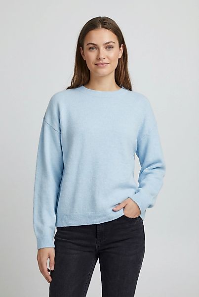 Vila Strickpullover "VILIGA L/S O-NECK KNIT TOP - NOOS" Materialmix, relaxe günstig online kaufen