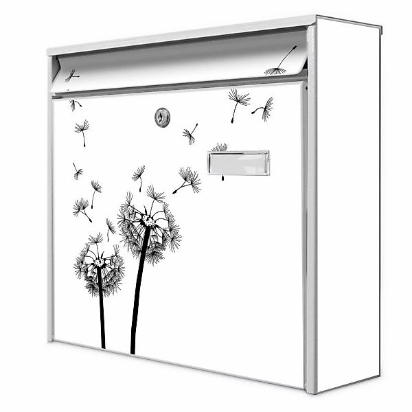Banjado Briefkasten Weiß 36.2x32.2x10cm Groß / Inkl. Montagematerial & 2 Sc günstig online kaufen