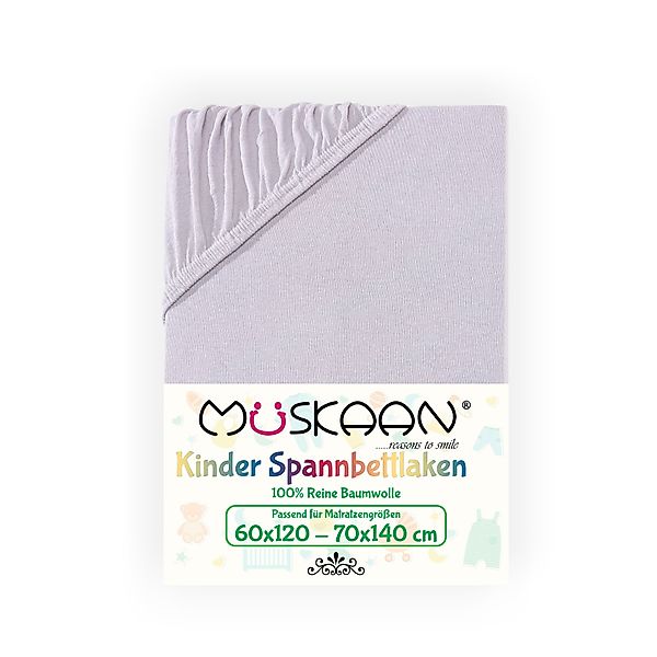 Müskaan Spannbettlaken Kinder Spannbetttuch 60x120 - günstig online kaufen