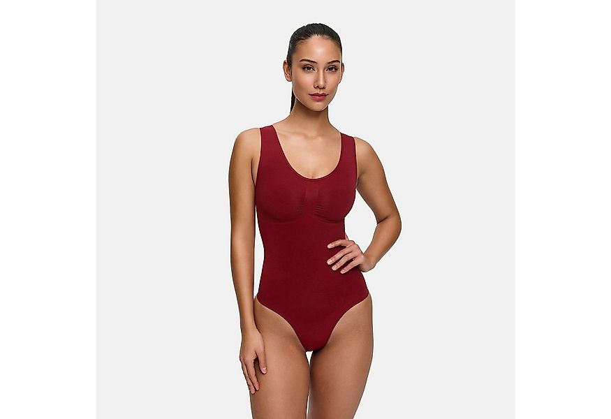 Creamy Fabrics Miederbody Tank Bodysuit Sculpting Shapewear mit Slip-Wine R günstig online kaufen
