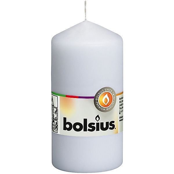 Bolsius Stumpenkerze Bolsius Stumpenkerze weiß, Höhe günstig online kaufen