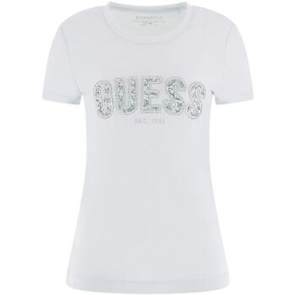 Guess  T-Shirt T-shirt col rond en dentelle femme günstig online kaufen