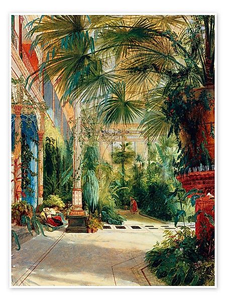Posterlounge Wandbild Das Innere des Palmenhauses, Carl Blechen, erhältlich günstig online kaufen