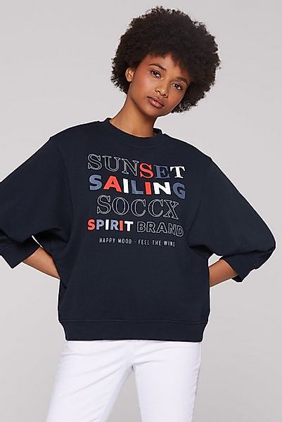 SOCCX Sweater mit verkürzten Ärmeln günstig online kaufen
