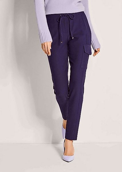MADELEINE Jerseyhose Cargo-Jerseyhose mit Kordelzug Stoffhose mit Schlupfbu günstig online kaufen