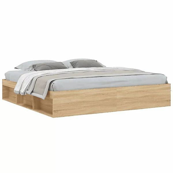 vidaXL Bettgestell Sonoma-Eiche 200x200 cm1925264 günstig online kaufen