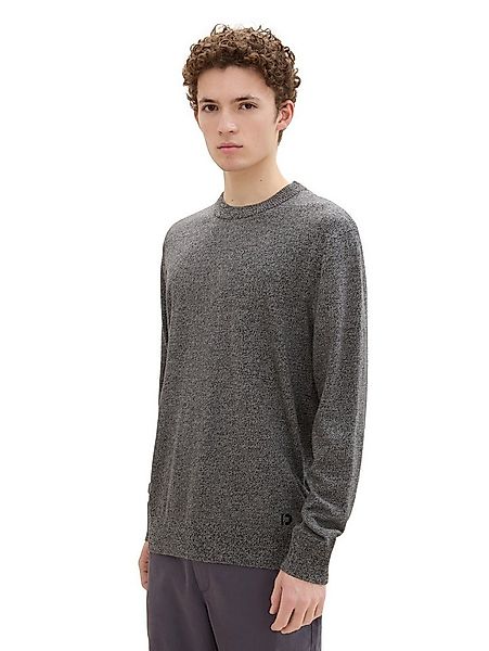 TOM TAILOR Denim Strickpullover in melierter Optik günstig online kaufen
