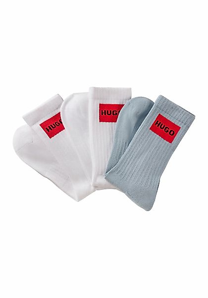 HUGO Underwear Freizeitsocken "3P QS RIB LABEL" Packung, 3er, 3 Stk. tlg. m günstig online kaufen