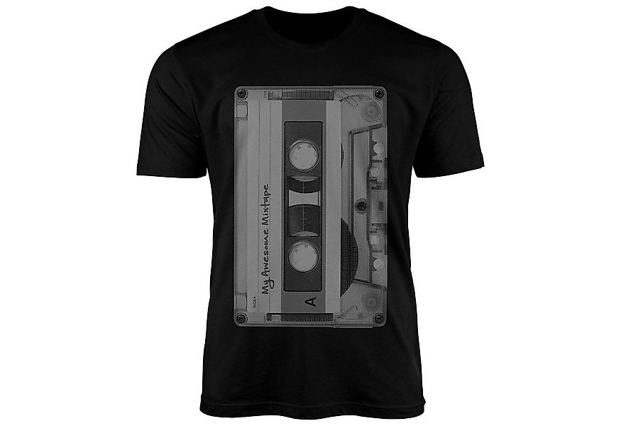 Neverless Print-Shirt Herren T-Shirt Retro Motiv 80er Jahre Mixtape Kassett günstig online kaufen
