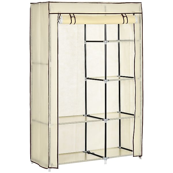 HOMCOM Stoffschrank Klappbarer Kleiderschrank Faltbare Garderobe günstig online kaufen