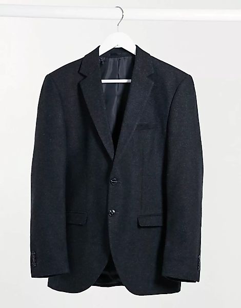 Jack & Jones Premium – Schmal geschnittene Anzugjacke aus Wolle in Grau mit günstig online kaufen