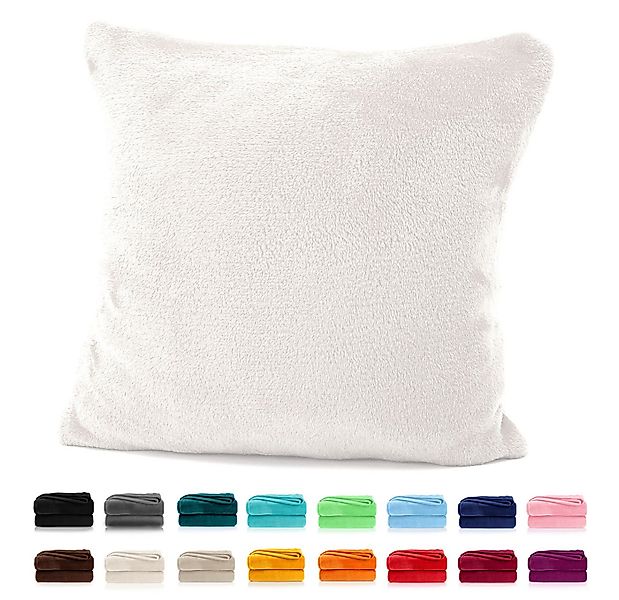 heimtexland Dekokissen Flanell Soft Kuschelkissen Plüsch Kissenbezug, super günstig online kaufen