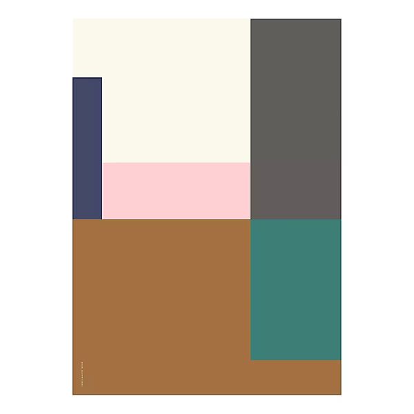 Paper Collective - Wrong Geometry 03 Kunstdruck 50x70cm - weiß, blau, pink, günstig online kaufen