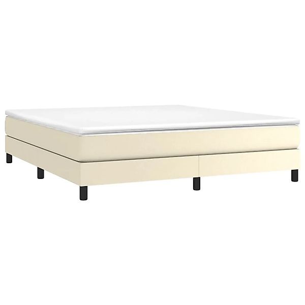 vidaXL Boxspringbettgestell Creme 160x200 cm Kunstleder 3120708 günstig online kaufen