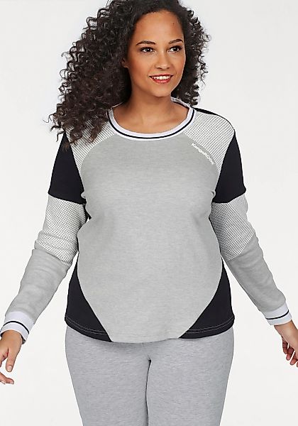 KangaROOS Sweatshirt Langarm, figurbetonte Passform, Colourblocking, günstig online kaufen