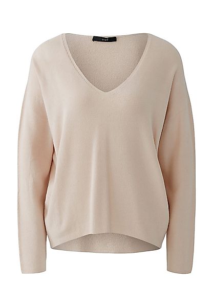 Oui V-Ausschnitt-Pullover FREYJA Pullover Viskosemischung günstig online kaufen