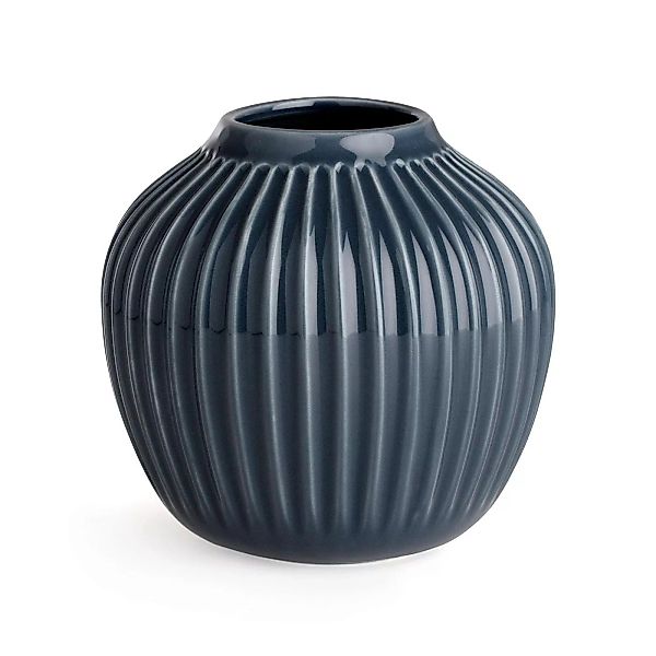 Kähler - Hammershøi Vase H 12.5cm - anthrazit/H 12,5cm / Ø 13,5cm günstig online kaufen