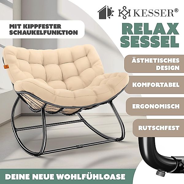 KESSER Schaukelstuhl Schaukelsessel für drinnen & günstig online kaufen